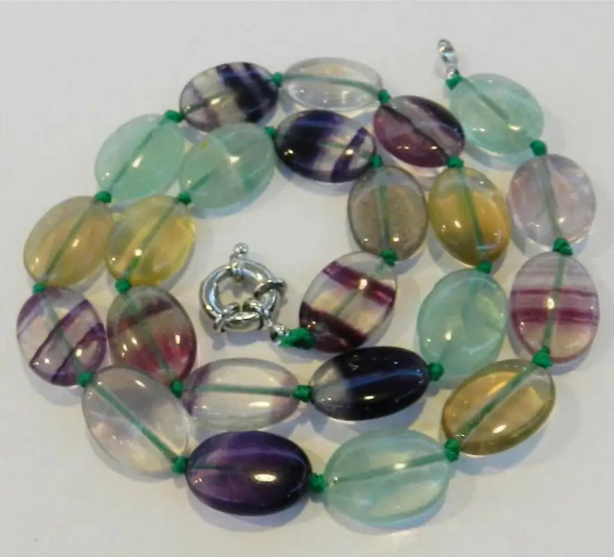 Бесплатная доставка натуральный 13x18 мм яйцо-образный многоцветный флюорит
