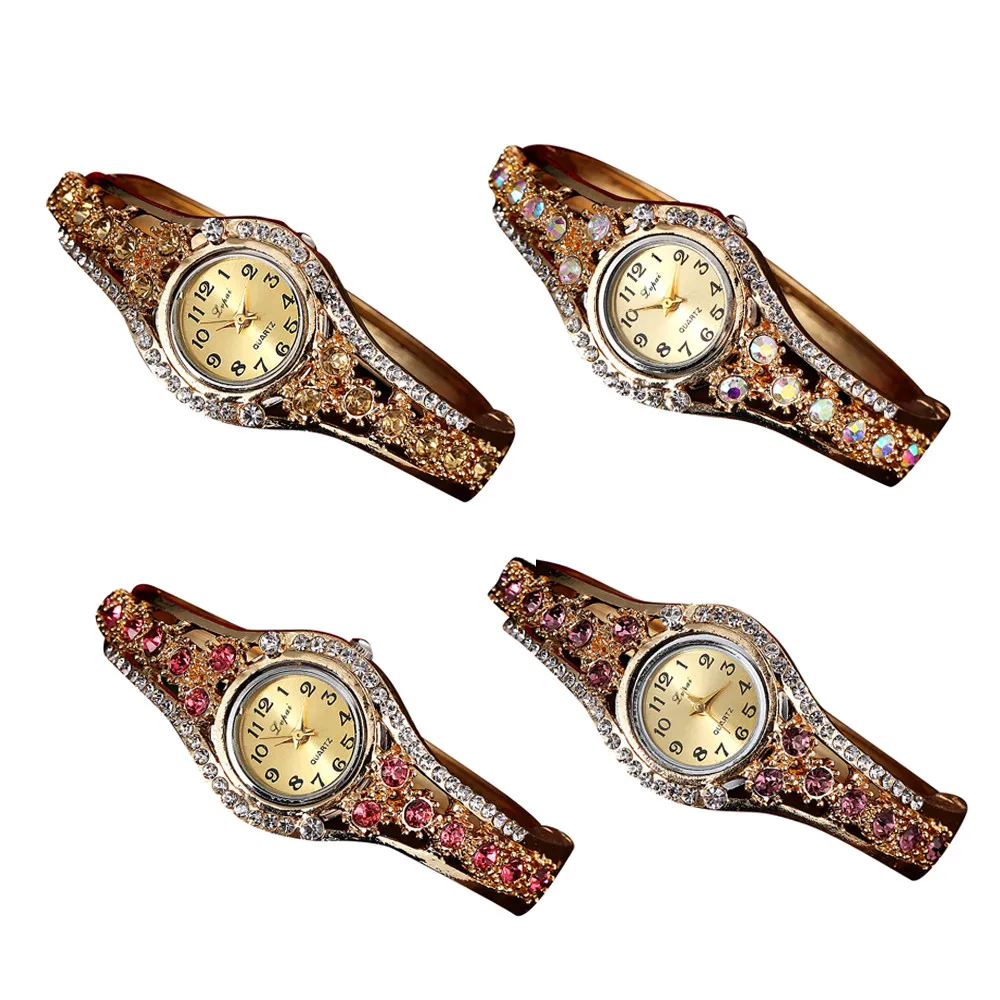 Роскошные женские часы с браслетом лаконичные разноцветные модные часы|Женские
