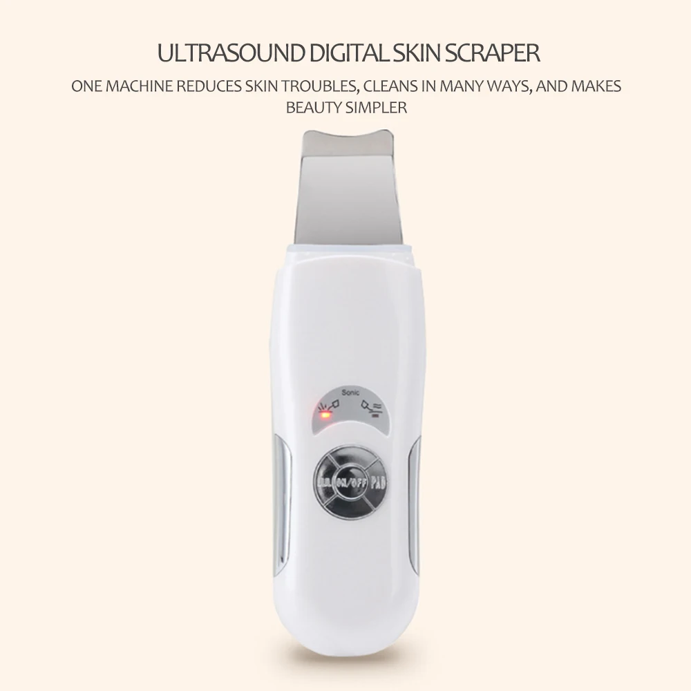 Профессиональная Ультразвуковая чистка лица скруббер машинка для массажа анион