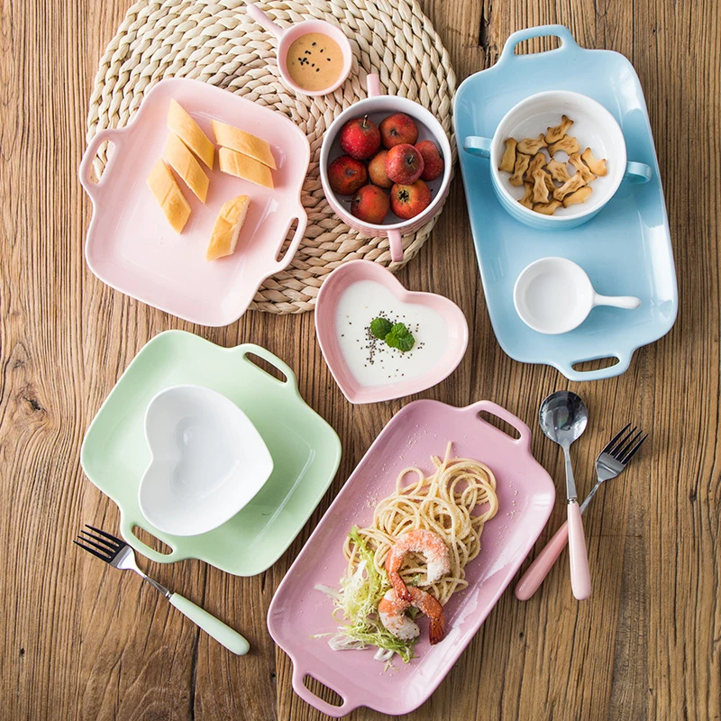 Творческий японский Стиль пару наборы для ухода за кожей посуда керамика один