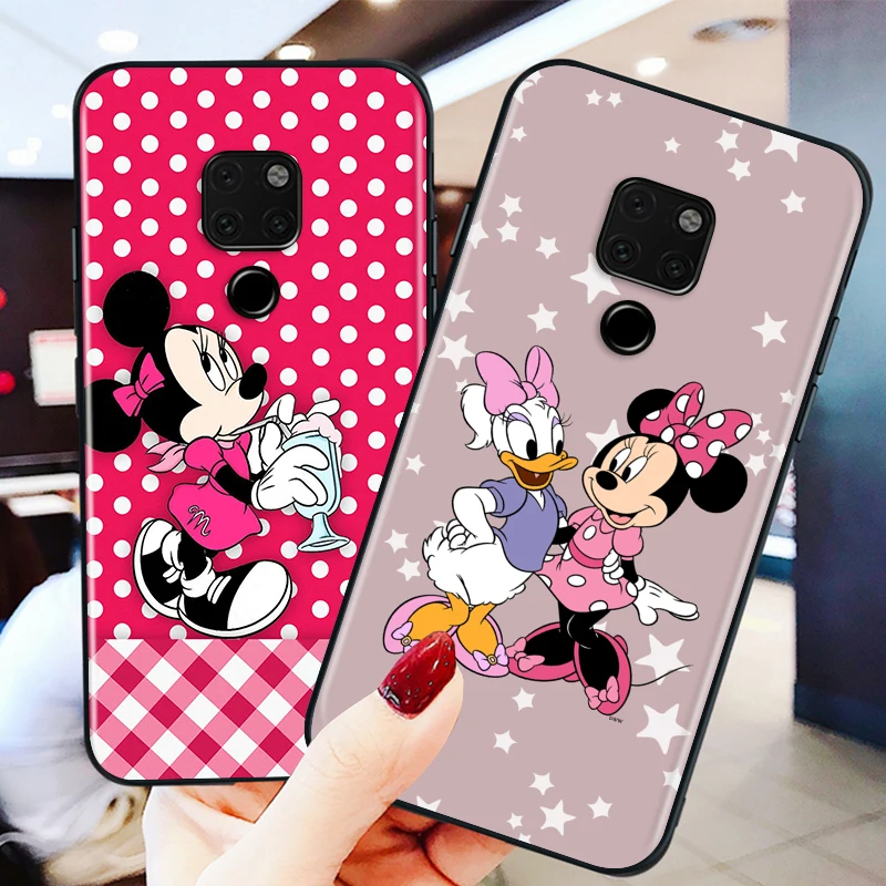 

Minnie Mickey Mouse Disney for Huawei Nova 5i P Smart 2021 2020 Z S Plus Mate 40 RS 30 20 10 Pro Lite 2019 2018 Black Phone Case