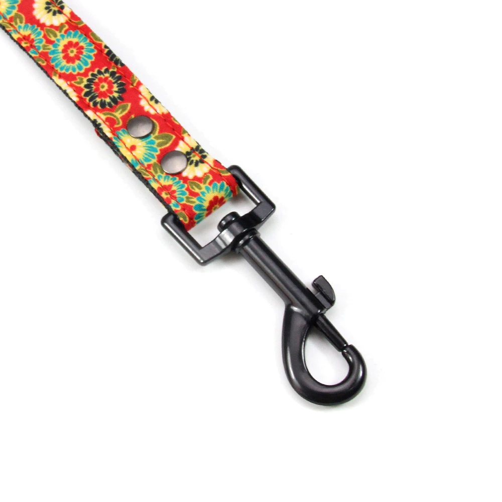 

4 Colors Soft Dog Leash Lead Padded Printed Pet Puppy Walking Leash Running Training Leashes For Small Medium Dogs Traction Rope