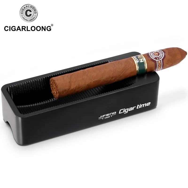 

New Popular Arrival Travel Cigar Ashtray Metal Double Side Use Design Simple Portable Ashtray Holder JF-048