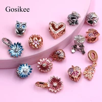 gosikee moments charms for original pandora charms bracelet ocean series s925 abalorios diy jewelry charms for bracelet