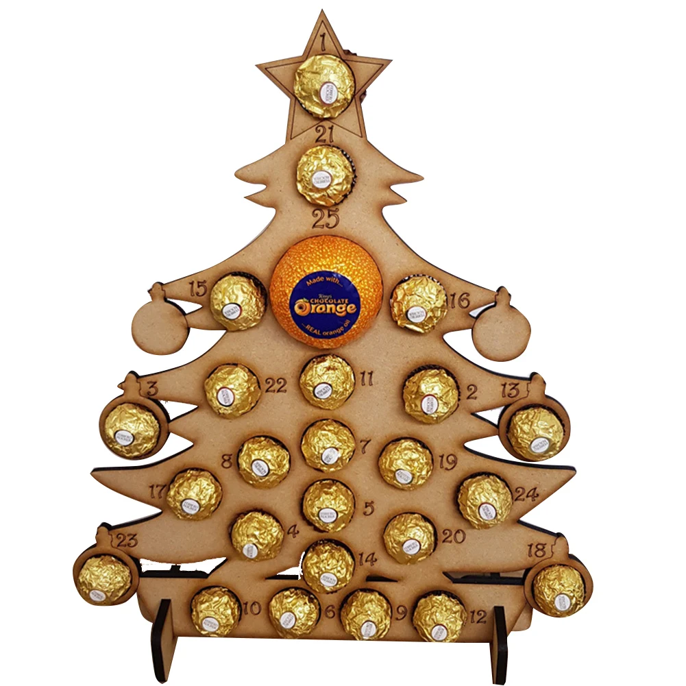 1 шт. праздничные и рождественские украшения с календарем обратным отсчетом для