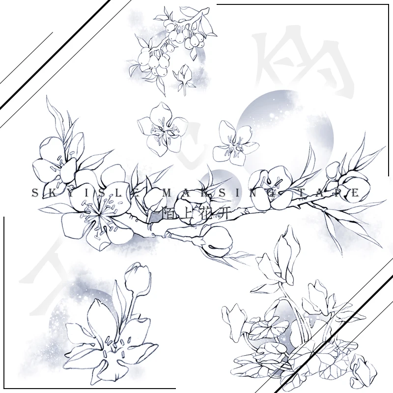 

Цветы цветущие специальные масляные васи ленты нежелательный журнал Маскировочная Лента Клейкая Лента Сделай Сам Скрапбукинг Фотоальбом ...