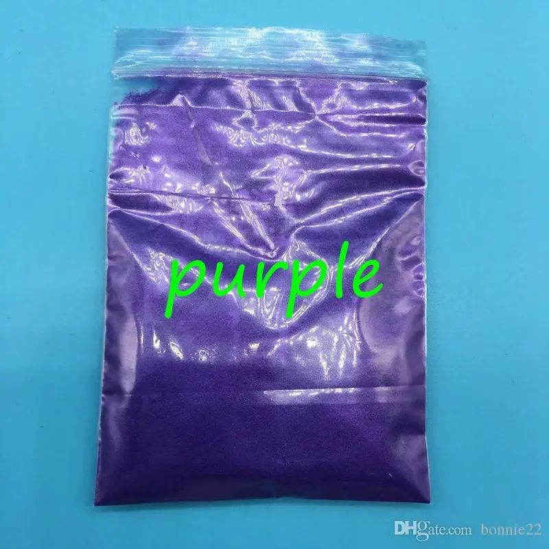 PurPle 100 г цветной жемчужный порошок для макияжа, много цветов Слюда Порошок для ногтей блеск, перламутровый косметический пигмент - Цвет: PurPle