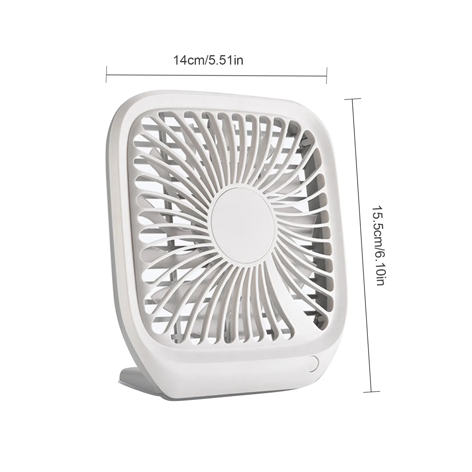 

40# Usb Mini Desktop Small Fan Summer Portable Desktop Fan Square Fan Soild Color Multifunctional Home Decoration Accessories