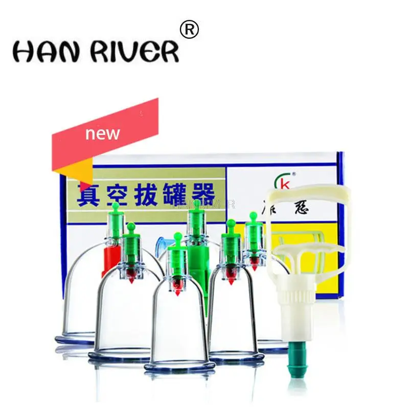 6 PCS cupping apparatus Vacuum cupping Household thickening tank cupping magnetic therapy massager