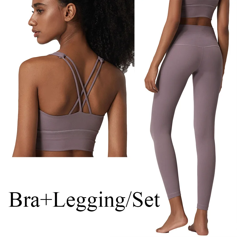 Бесшовные комплекты для йоги PS женская одежда спортзала комплект из 2 предметов