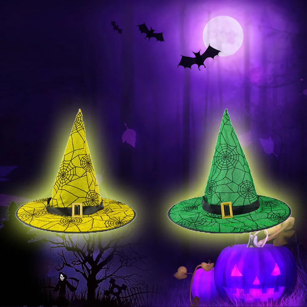 Лидер продаж шляпы ведьмы маскарадная лента Шляпа Волшебника головные уборы для