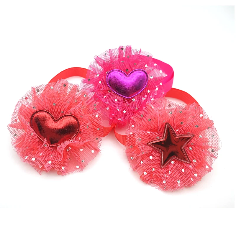 30 шт. галстуки бабочки для домашних животных собак кошек галстук ручной работы