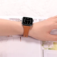 leather strap for apple watch band 44mm 45mm 41mm 40mm 42mm 38mm accessorie wristband correa belt iwatch series1 2 3 4 5 6 se 7