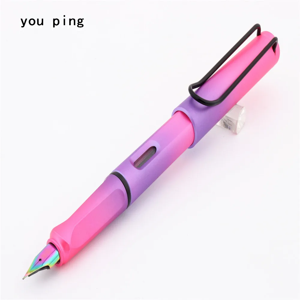 High quality 405 Pink School student office Supplies colour Nib Fountain Pen New |