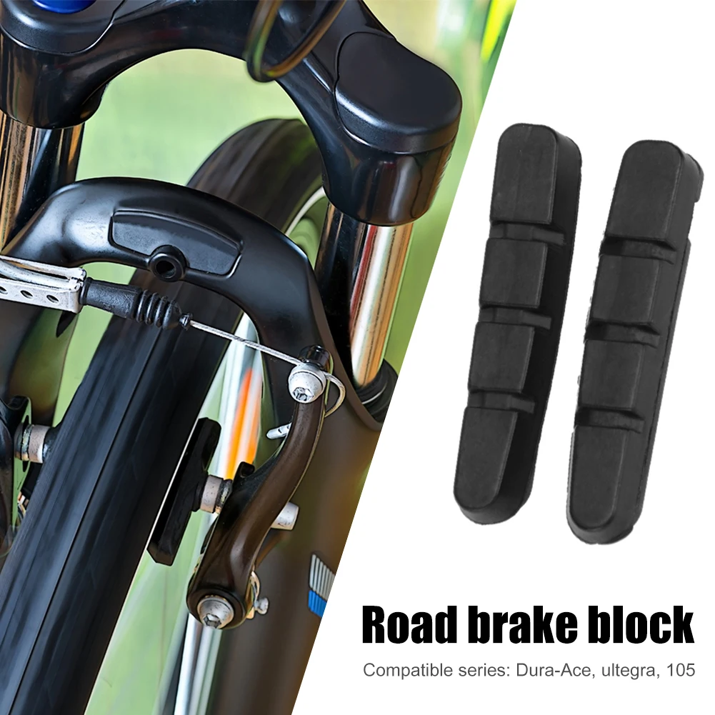 

2/4pcs Road Bike Brake Pads Shoes for Alloy Rims Dura Ace Ultegra 105 Bicycle v brake Shoes Durable Bicycle Brake Tools