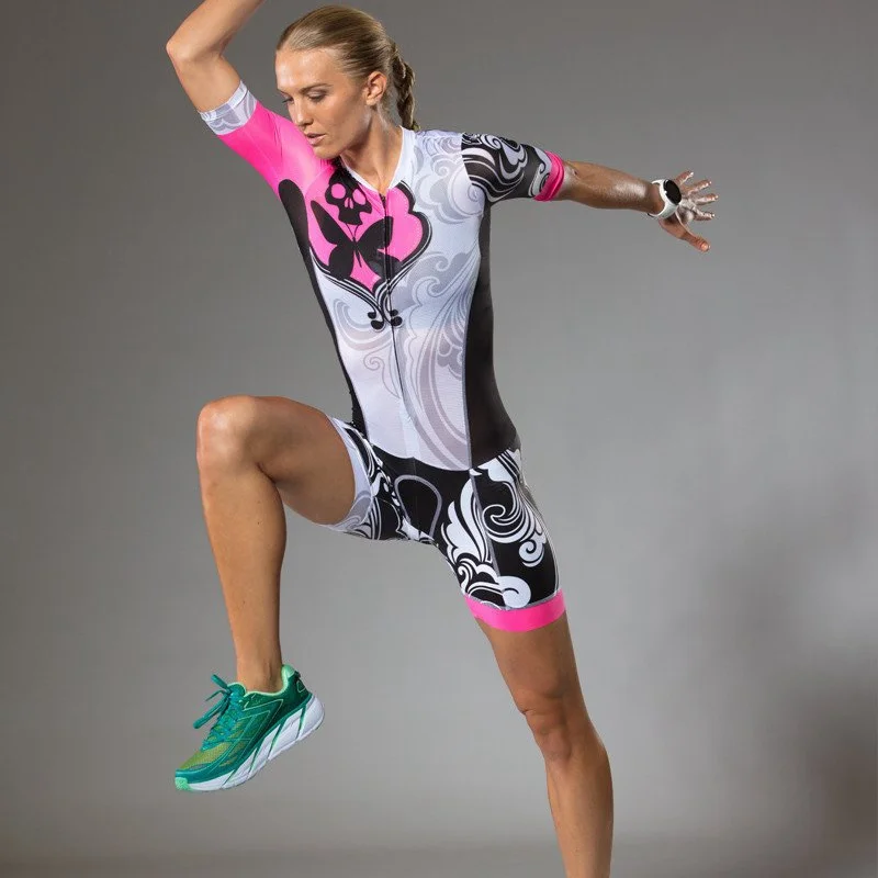 suits bettydesigns Pro Team триатлон костюм женский короткий рукав Велоспорт Джерси Skinsuit комбинезон Майо Велоспорт Ropa ciclismo - Цвет: suits