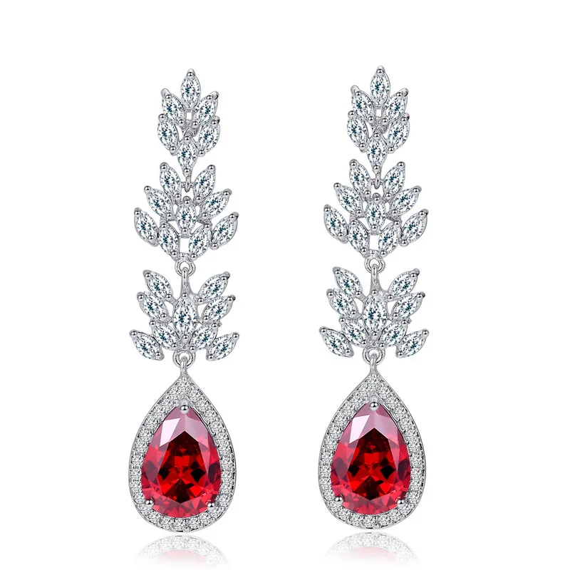 Длинные женские висячие серьги с водой цветной цветочный дизайн большого бренда