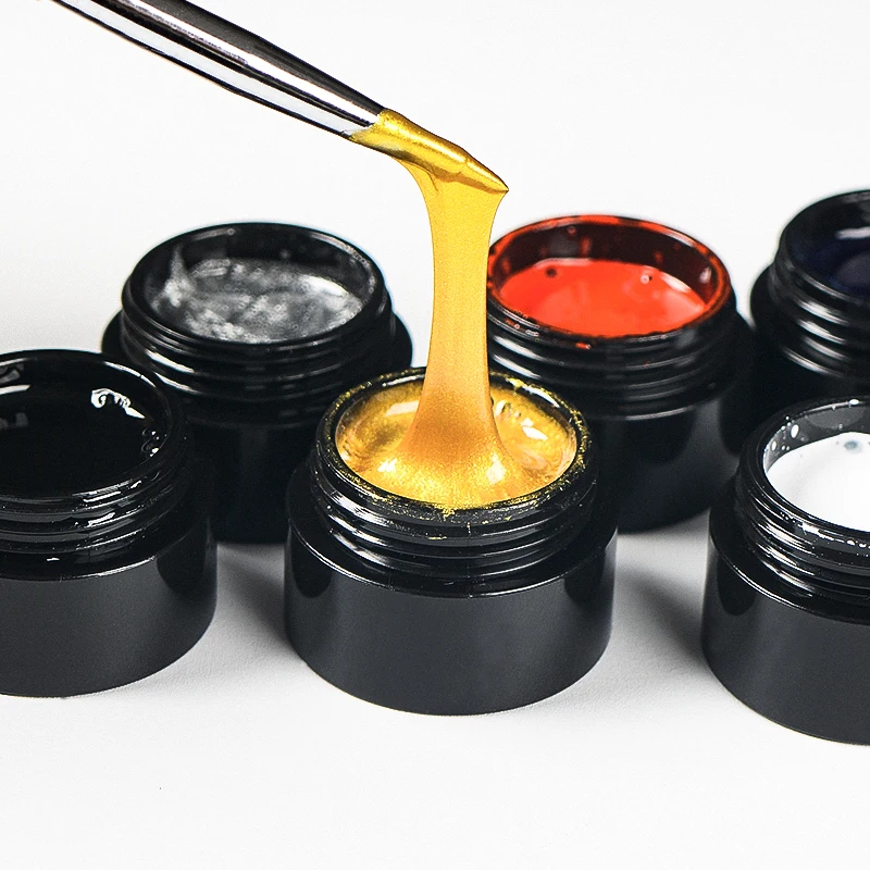 5 мл гель краска для ногтей с изображением паука цветной УФ Гель лак отмачиваемый