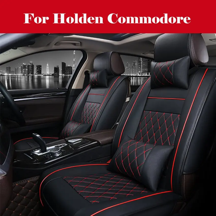 

Luxury Full Surrounded Seat Covers PU Leather Car Seat Cover Cushion Protect For Holden Commodore