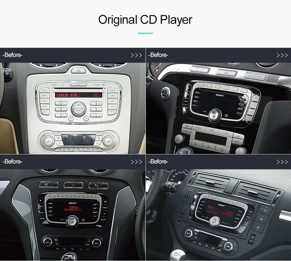 Uniway ALFKS7071 2G+ 32G android 8,1 автомобильный dvd для focus ford mondeo ford kuga ford S-MAX c-maxcar радио
