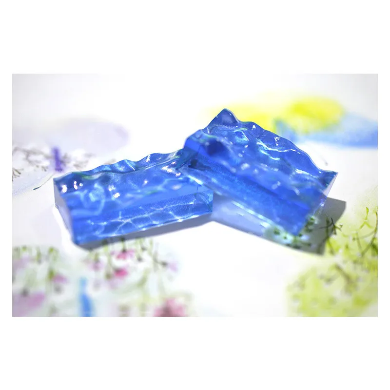 Форма из силикона круглой формы с эффектом воды гибкая форма для изготовления