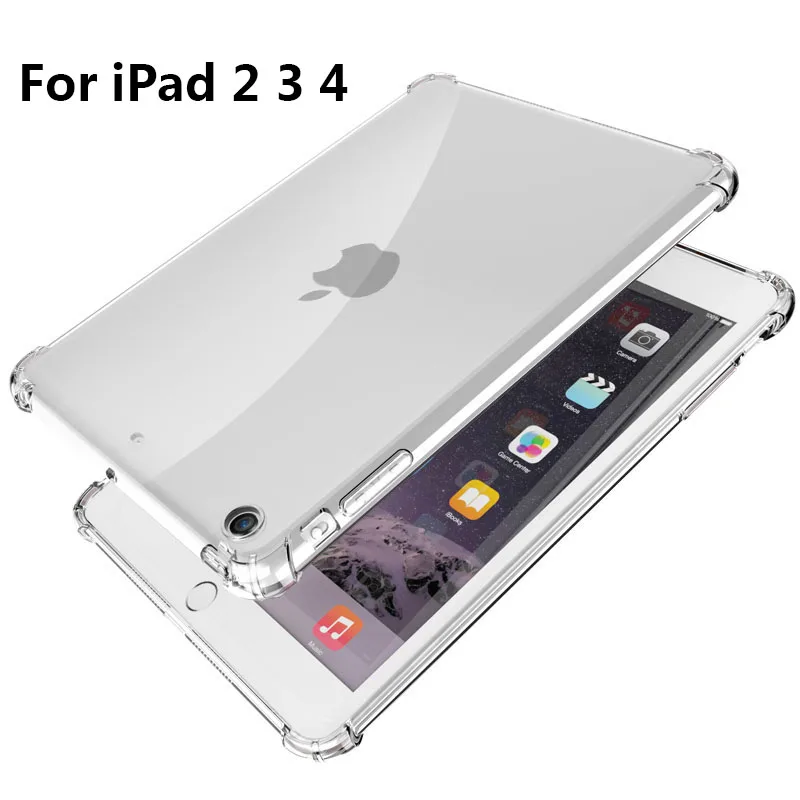 For ipad 2 3 4 Противоударный чехол для нового iPad Pro 10,5 Air 2 9,7 Mini 4 2 3, чехол-накладка из мягкого ТПУ для iPad Air 1 Pro 10,5 Mini 2 3 4 - Цвет: For ipad 2 3 4