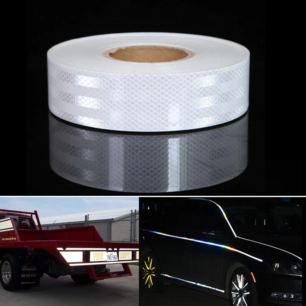 

5cmx10m/Roll Trucks Trailers Accessories Reflective Car Stickers Adhesive Tape