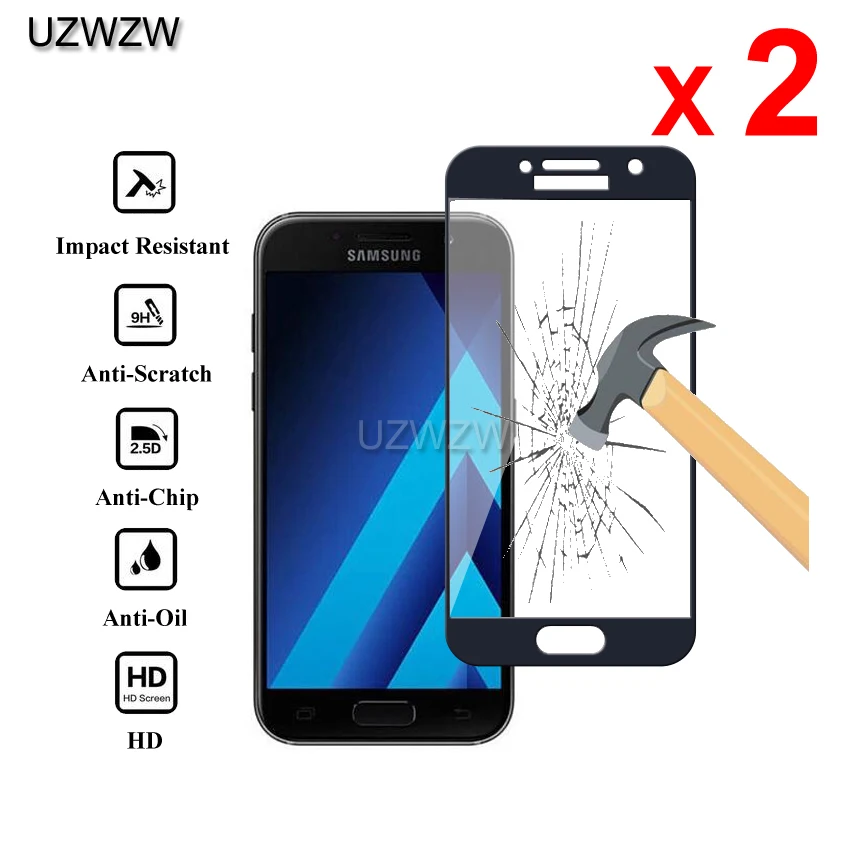 2 шт стекло для samsung Galaxy A3 a320 Полное покрытие экрана защитное стекло закаленное стекло для samsung A3 стекло