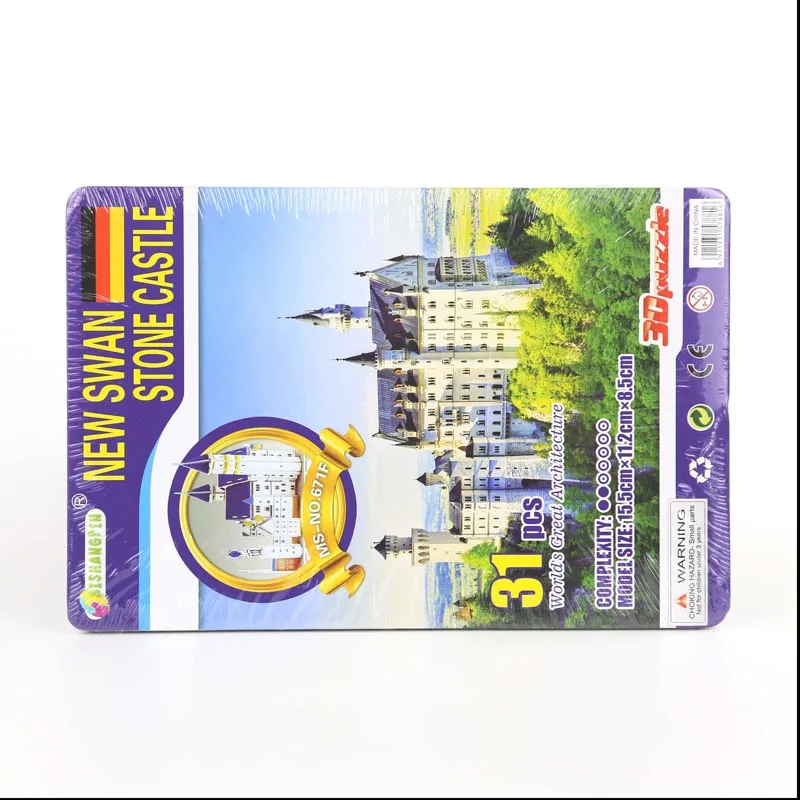 Креативный домашний декор Мультяшные фигурки миниатюры бумажная модель здание