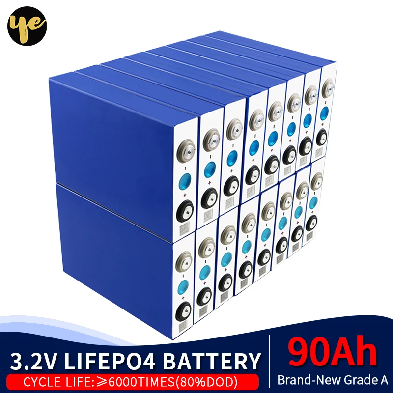 

OYE Brand New 3.2V 48PCS Lifepo4 90AH High Quality Deep Cycle DIY 48V270AH Battery Pack For Electric Bicycle With Free Busbars