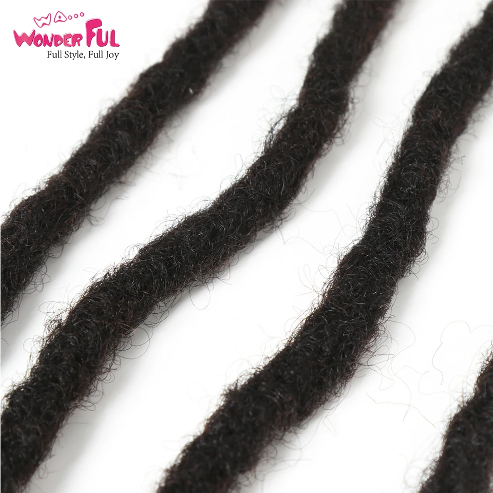Remy афро кудрявые дреды ручная работа вязанные крючком плетеные волосы для