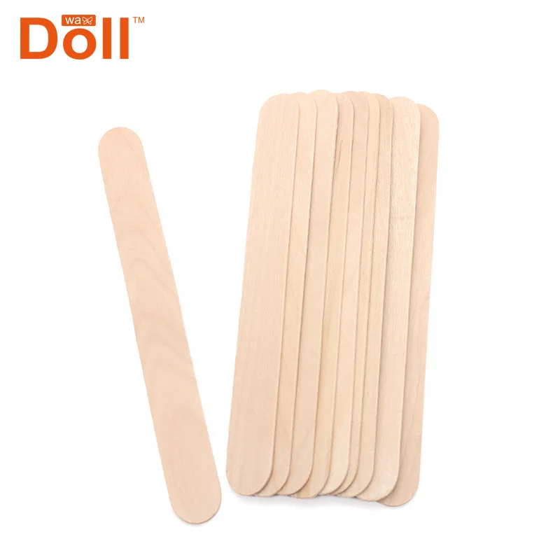 10 шт. воск для депиляции деревянные одноразовые бамбуковые палочки набор