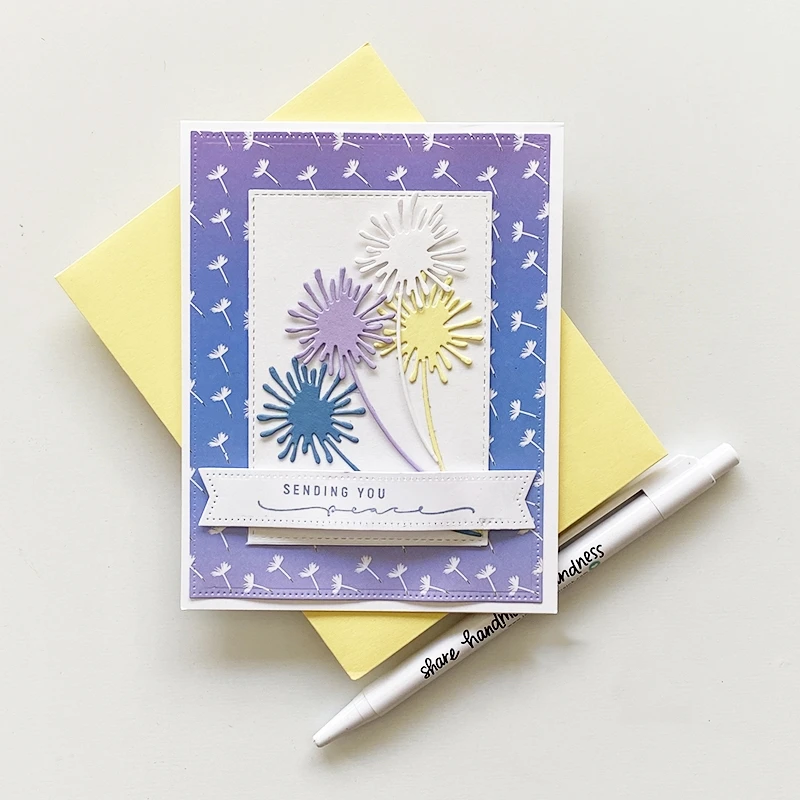 

Dandelion Pattern Decoration Metal Cutting Stamp DIY Emboss Stencil Scrapbooking Dies for Card Making