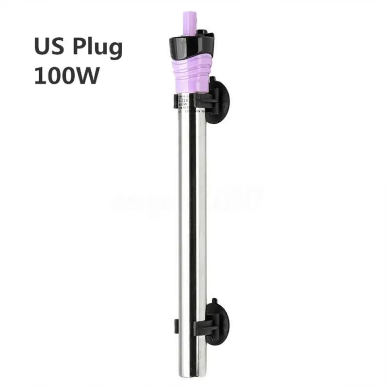 US 110v 100w Вилка стандарта ЕС/США 50/100/200/300/500W аквариума погружной водонагреватель постоянного Температура нагревательный стержень аквариума обогреватель - Цвет: US 110v 100w