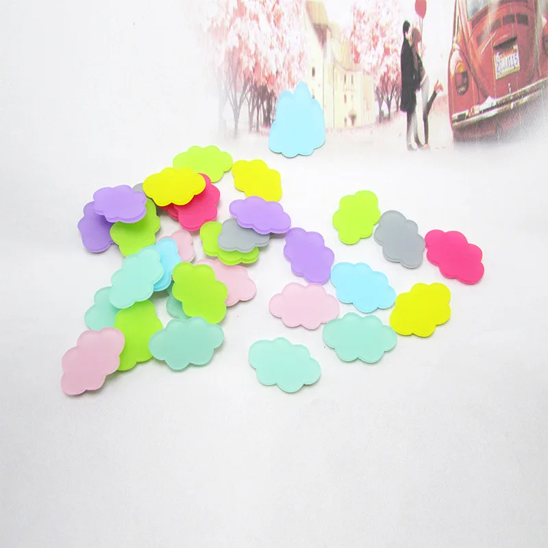 32 шт. милые облачные Акриловые Кабошоны с плоской задней стороной для
