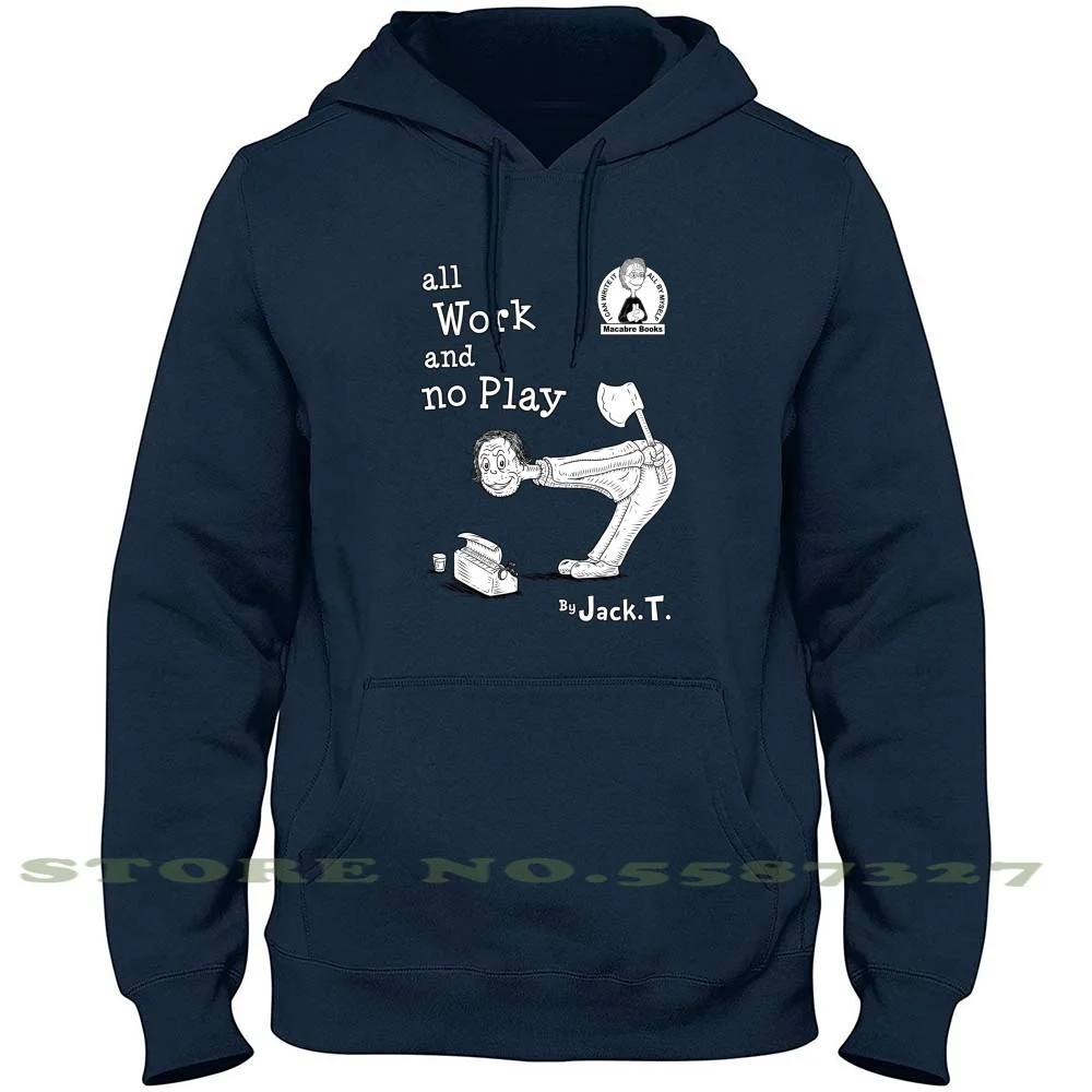 

Толстовка с капюшоном с длинным рукавом, свитшот от всей работы и игр, детская книга ужасов, книга ужасов, Кинг, литература, макабр, Стивен Ки...