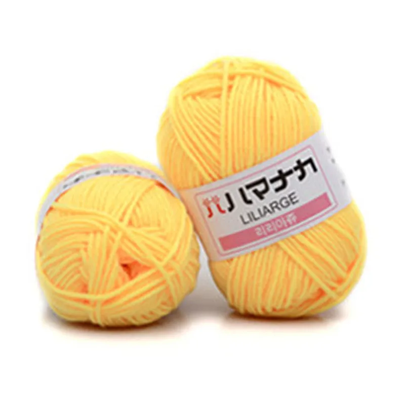 Мягкая хлопковая пряжа для вязания 25 г/клубок шерстяная крючком детский шарф