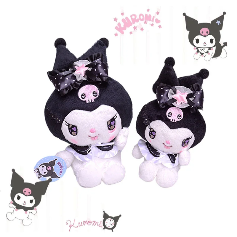 

Kawaii аниме Лук Волосы Kuromi мультфильм плюшевые игрушки милые животные мягкие плюшевые куклы мешок кулон детская Успокаивающая игрушка подар...