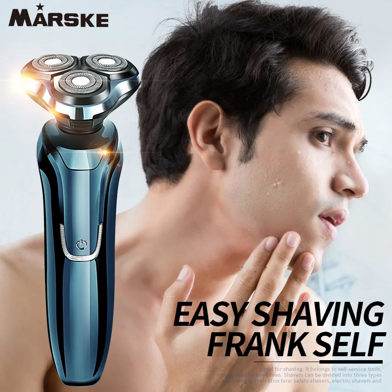 

Electric Shaver Electric Razor Whole Body Washing 4D Three-Head Rotary Lithium Battery Razor Floating Three-Head Best Shaver