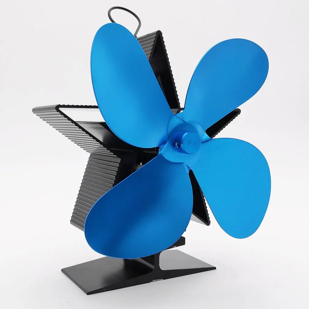 

Heat Powered Stove Fan Premium Fireplace Thermodynamic Fan Alumina Fan Blade Ultra Quiet Warm Fireplace Fan Thermal Power Fan