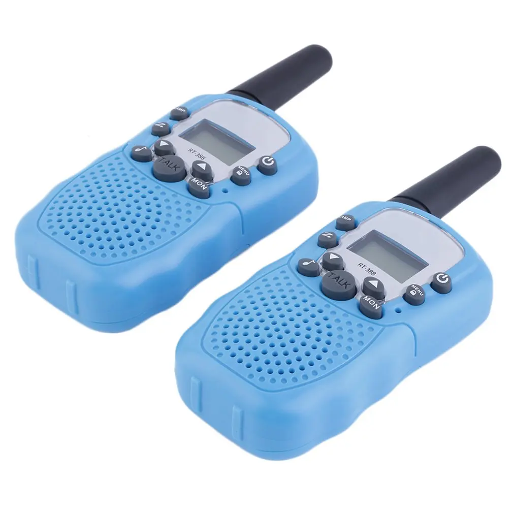 

2PCS Rt-388 Walkie Talkie 0.5W 22Ch Two Way Radio For Kids Children Gift Indoor Outdoor Simple To Use Battery Power Supply