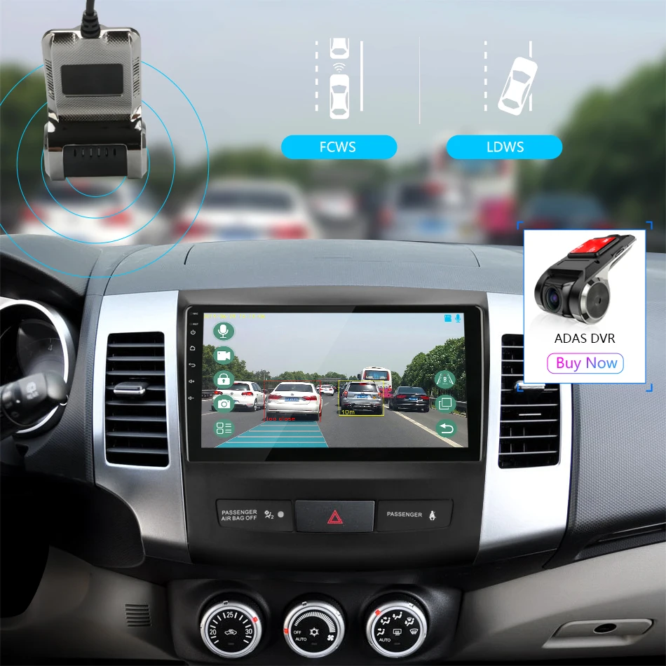 2 Din 2G+32G Android 8.0 Car Radio for Mitsubishi Outlander Xl 2 CW0W 2005-2012 Navigation GPS Coche Players DVD Head Unit RDS