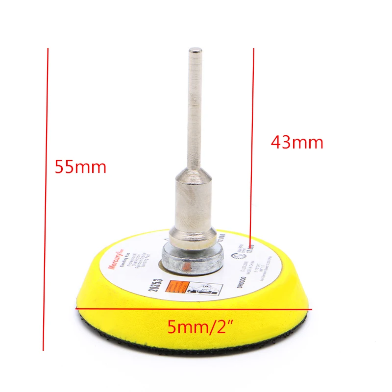 

2" Mix Grit Sander Disc 3mm Shank Sanding Polish Polishing Pad Backer Plate Hot