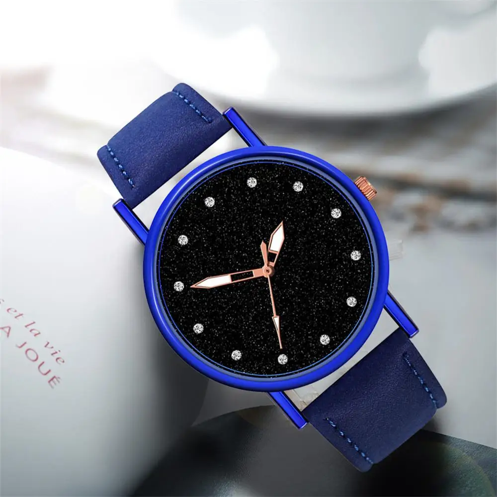 Роскошные модные женские часы кварцевые из нержавеющей стали с циферблатом