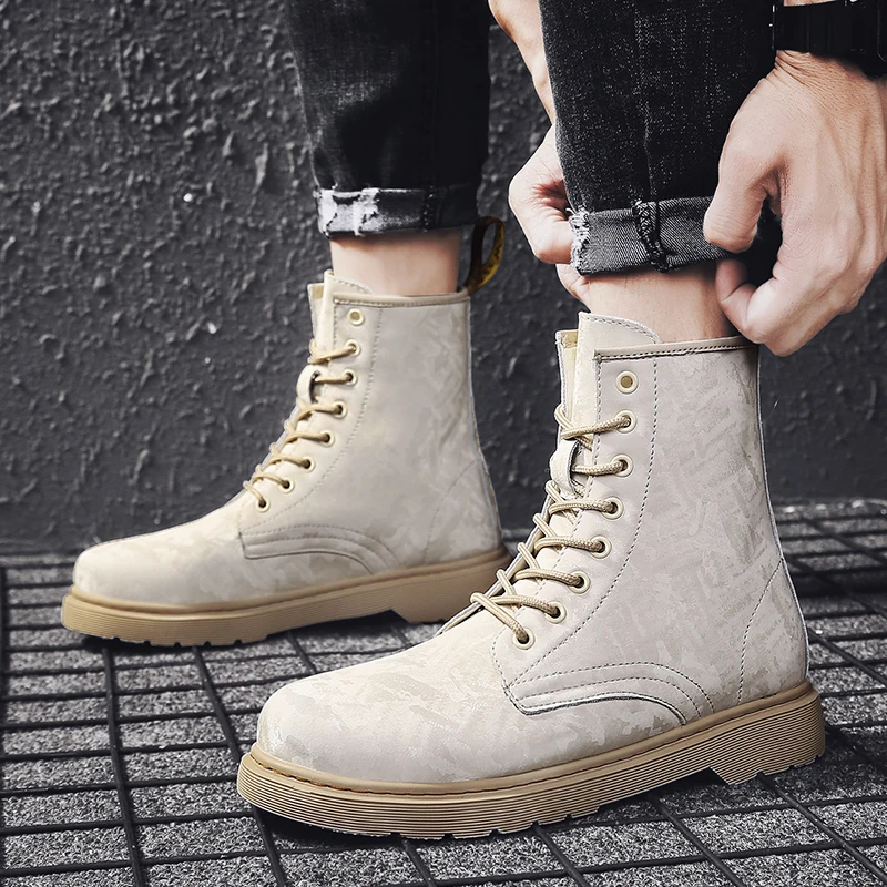 

Mens Boots Casual Mens Casual Boots Fashion Men Shoes Leather Sneakers Sneaker Man Shoe Black Spring Hot Sale Zapatos Hombre