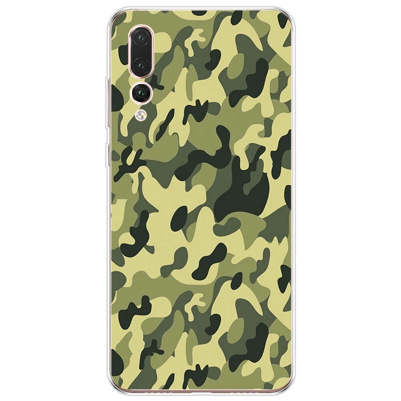 Камуфляжный узор военный армейский Мягкий Силиконовый ТПУ чехол для телефона