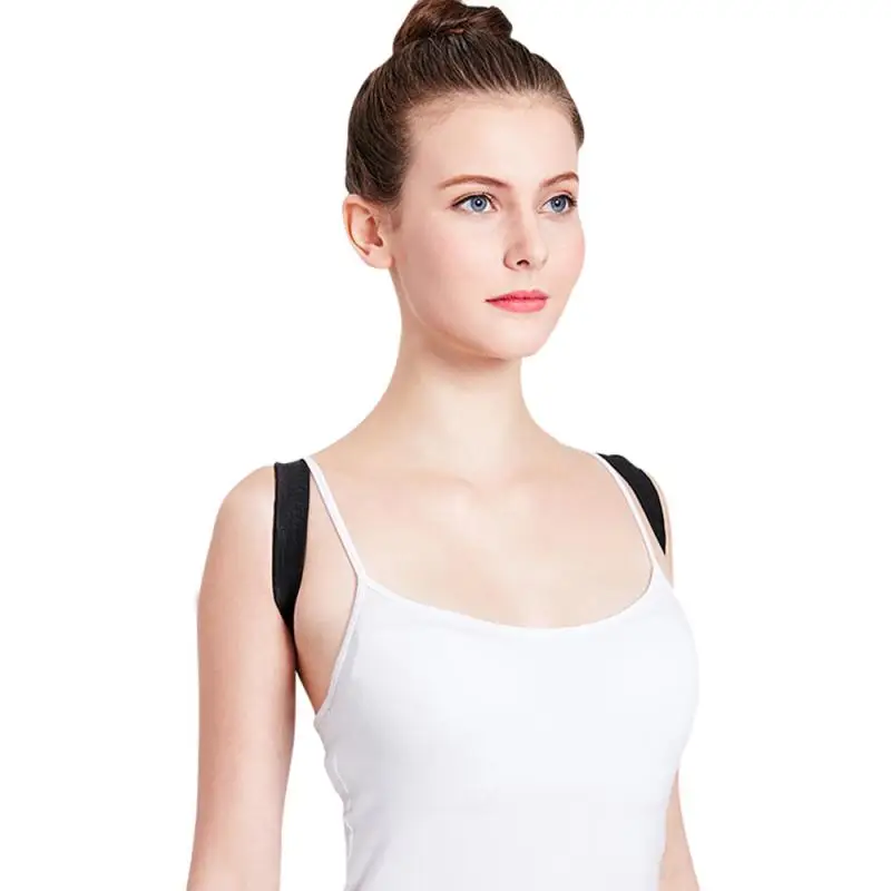 Для мужчин и женщин Корректор осанки сзади поддержка спины пояс прямой невидимый