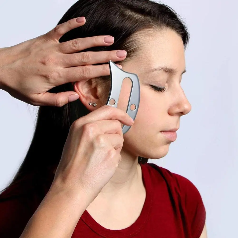 

Стальной бриллиантовый Массажер для фитнеса и здоровья, массажный релаксатор, нож для соскабливания мышц, инструмент для массажа Gua O2R9