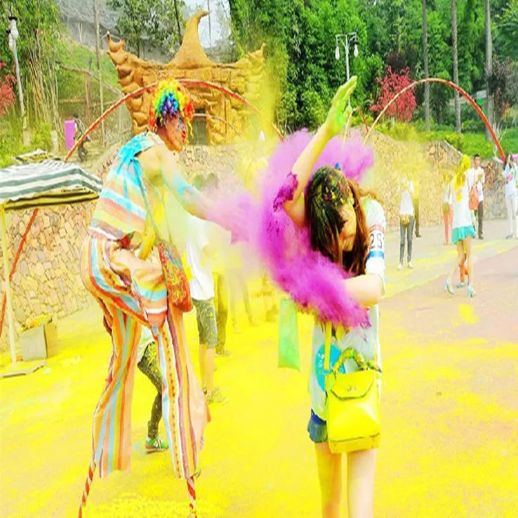 1 шт. 100 г/пакет цветной порошок для Holi вечерние новинки фестиваль радужной кукурузной муки красочные Порошковые приколы, розыгрышки Забавный гаджет