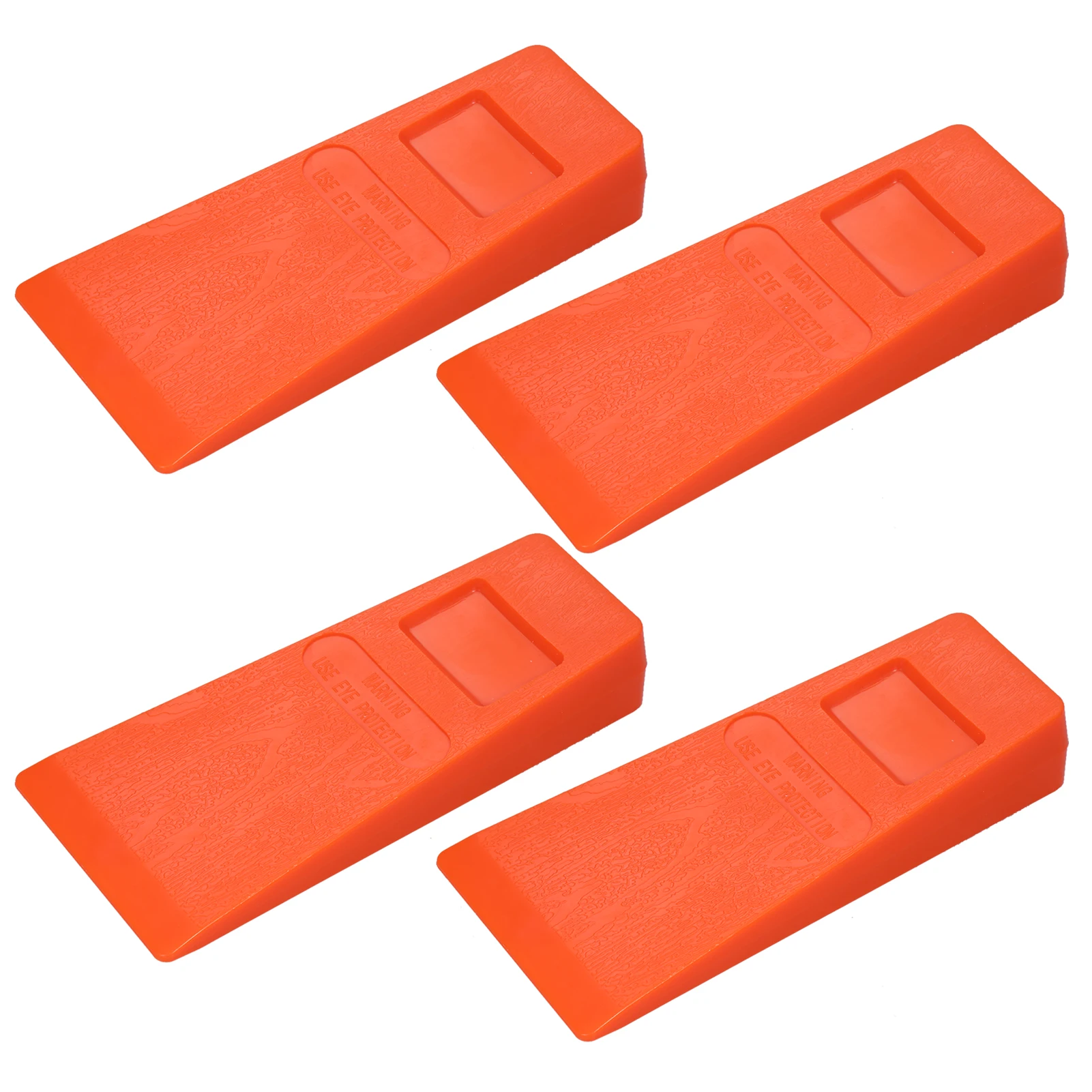 

4Pcs 14cm Orange Plastic Felling Wedge Felled Chock Tree Cutting Wedge Spiked Wedge Woodcutting Tool